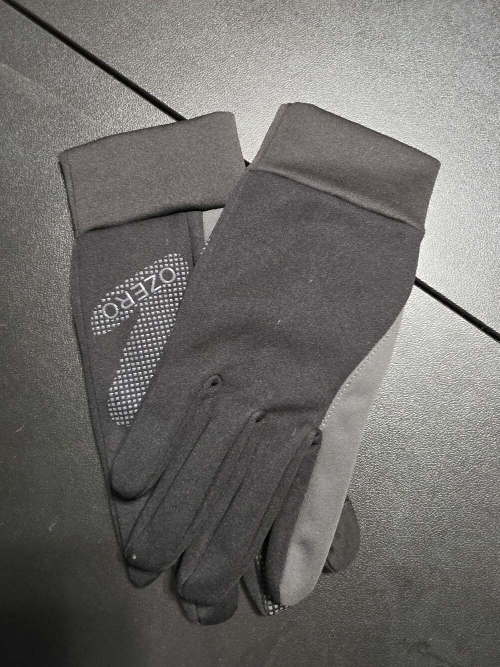 OZERO Men's Touchscreen Gloves Black/Gray Size L Warm Wrist Winter/Fall